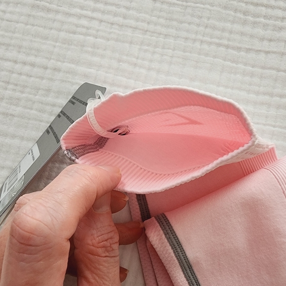 Gymshark Pink and Gray Ombre Leggings NEW LIGHT GREY CHALK PINK - Picture 3 of 9